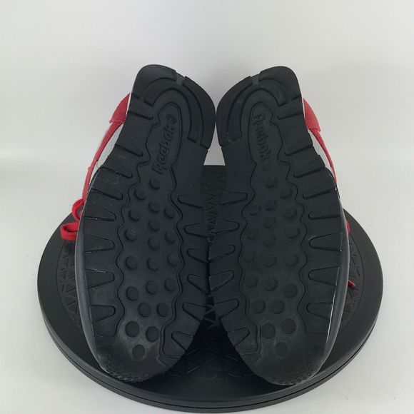 Reebok Classic Leather R12 'Stash' Black/Red Suede Shoes V54169 Men's Size 10 - Picture 10 of 12